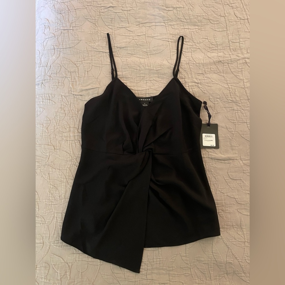 TROUVÉ | Nordstrom Black Silk Top